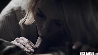 Dirty stepmom assists big cock stepson with her hands!