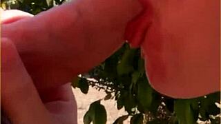 is this hot wife's public blowjob amazing or risky? outdoor adventure with her milf skills.