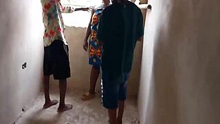 two big black cocks pamper big tits wife in erotic group sex in garden