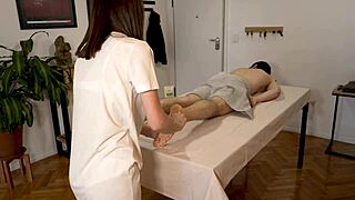 Hey, this naughty babe’s massage made hubby cheat for cum