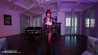 vr conk skinny babe kafka rides caeluss huge cock doggystyle