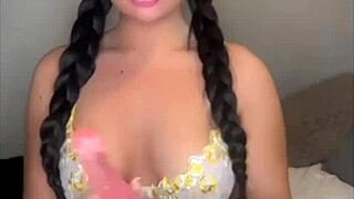 teen british exchange student solo masturbation