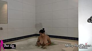 Boy From Gym Eats Redhead in Motel Bathtub!