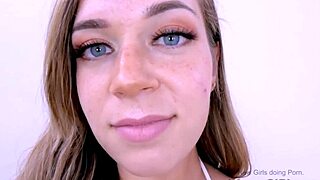 hot brunette begging for cum in casting?