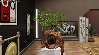 lucas receives a relaxing massage