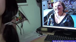 Petite babe fucks granny hard