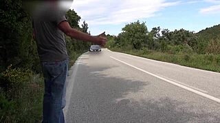 Stranger Caught Jerking Off Huge Cock