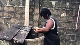 My Boyfriend Likes To Fuck Me By The Well Side With Big Ass