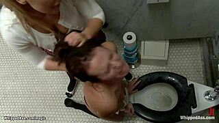 busty college lesbians explore bondage and ass fucking