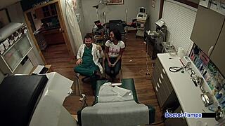 dr. tampa gives tori sanchez pap smear with big tits