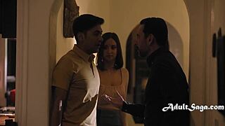 Step mom's demonic possession leads to shocking family threesome