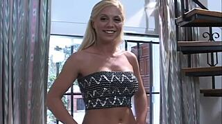 Blonde Mom Takes Anal Sex Deep with Cumshot on Big Tits!