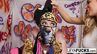 Leya Falcon Feeds BBC Creampie to Cuck