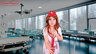 Enfermera haces cosas pervertidas frente a su paciente - joi solo girl