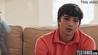 Big Boobs MILF Stepmom Inspires Horny Teen Stepson for Work