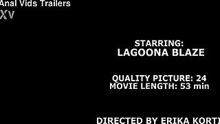 My first DP with Lagoona Blaze—balls deep anal gapes, squirting, and cum in mouth!