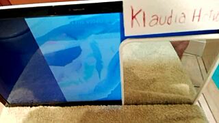 Klaudia Hotwife Gets A Biker Tribute, Watch Her Get Worshipped