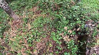 I shock a girl in the forest jerking off and she joins me! 😲