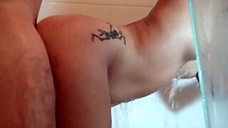 hot latina sex in the bath without condom, her tight pussy feels amazing 😘