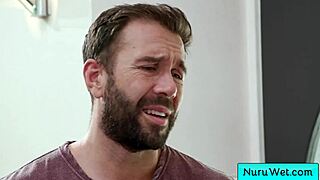 Sexy big-tit Asian masseuse Nicole Doshi teases, Ready for a wet nuru massage with Will Pounder?