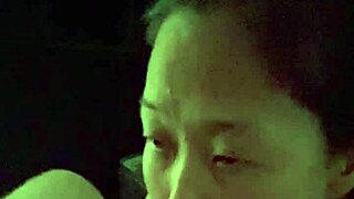 korean milf takes on husband’s big white cock in pov sucking.