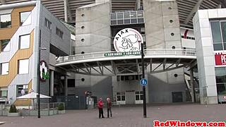 hey, wanna see how this inked goth prostitute pleasures an amsterdam tourist with her skills?