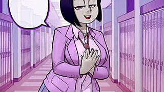 raven gets her ass destroyed in schoolgirl outfit