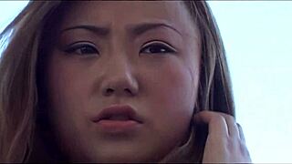 thai michelle, nearly virgin, craves wild cumshot after ball licking