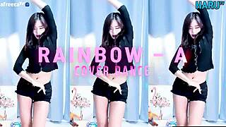 korean girl dancing cute moves