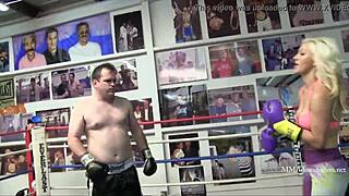 Blonde bombshell says, 'Let's mix boxing'