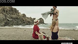 juana acosta and ingrid garcía jonsson go topless in acantilado 2016.