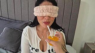 Colombian influencer deepthroat blowjob monster cock big pussy big clit pov cum in mouth 😈