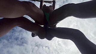 Beautiful Friends Have Hot Lesbian Session in the Forest