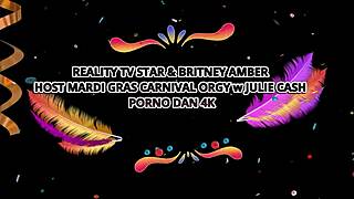 Is Amber Ames flashing at Mardi Gras?