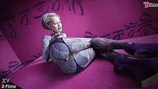 Watch This Goth Punk Finger Her Tattooed Ass With Buttplugs?