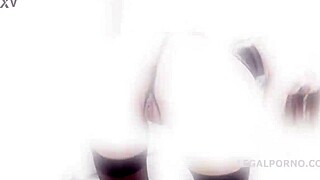 Yo, Polina Maxim takes 4on1 deep anal gapes! 😲