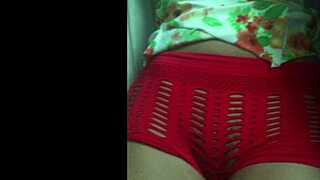 Teasing In Shorts With Wet Shaved Tight Pussy