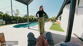 Redhead Kim Sucks Huge Cock Deeply in Kim Possible Parody