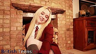 Man, I’m totally into stuffin’ panties with this goth college student for her first time, ya know?