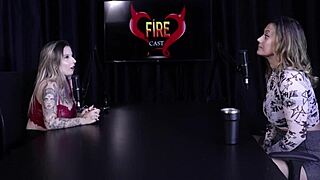 Angélica Morango in sheer red cosplay gets sensual massage from brother