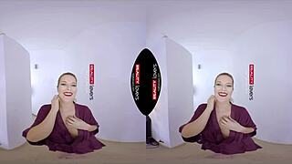 blonde mommy rides in fishnets, big tits