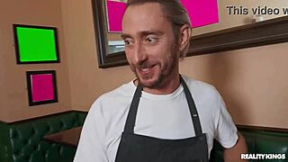 Restaurant Hardcore Fucking with Blonde in POV Style