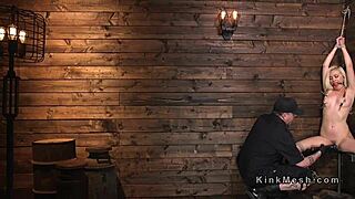 Big Booty Blonde Whipped Hard