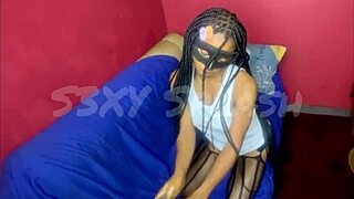 splash 2.0 messing with my wet area before going on stage, little 18+ unaware of big boss spying, he taught me a lesson with water play all over