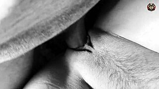 Watch this closeup of a shaved pussy getting fucked and cumshot