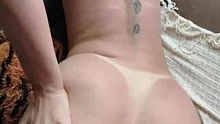 Tight pussy almost doesn't fit in this amateur homemade scene