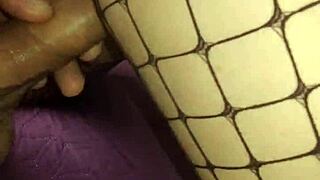 Behind Scenes: Milf in Stockings and Lingerie