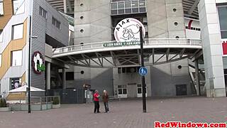 hey, wanna see how this inked goth prostitute pleasures an amsterdam tourist with her skills?