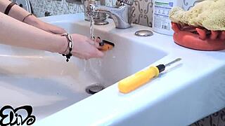 what do a carrot and screwdriver have in common? find out in this kinky video