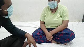 That female student with big natural tits seduced her teacher at home.